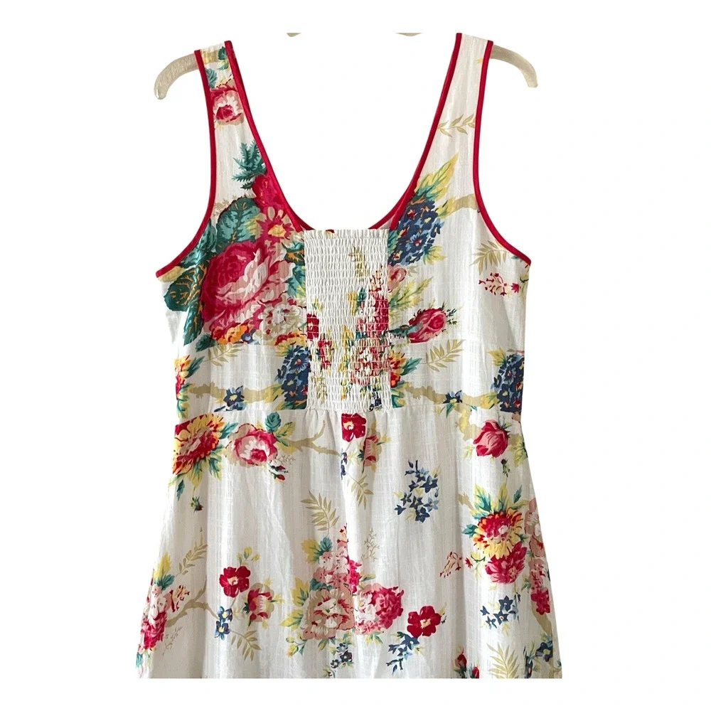 BETSEY JOHNSON Riviera Women’s Size Large Floral Sleeveless Slit Midi Dress NEW - Picture 9 of 12